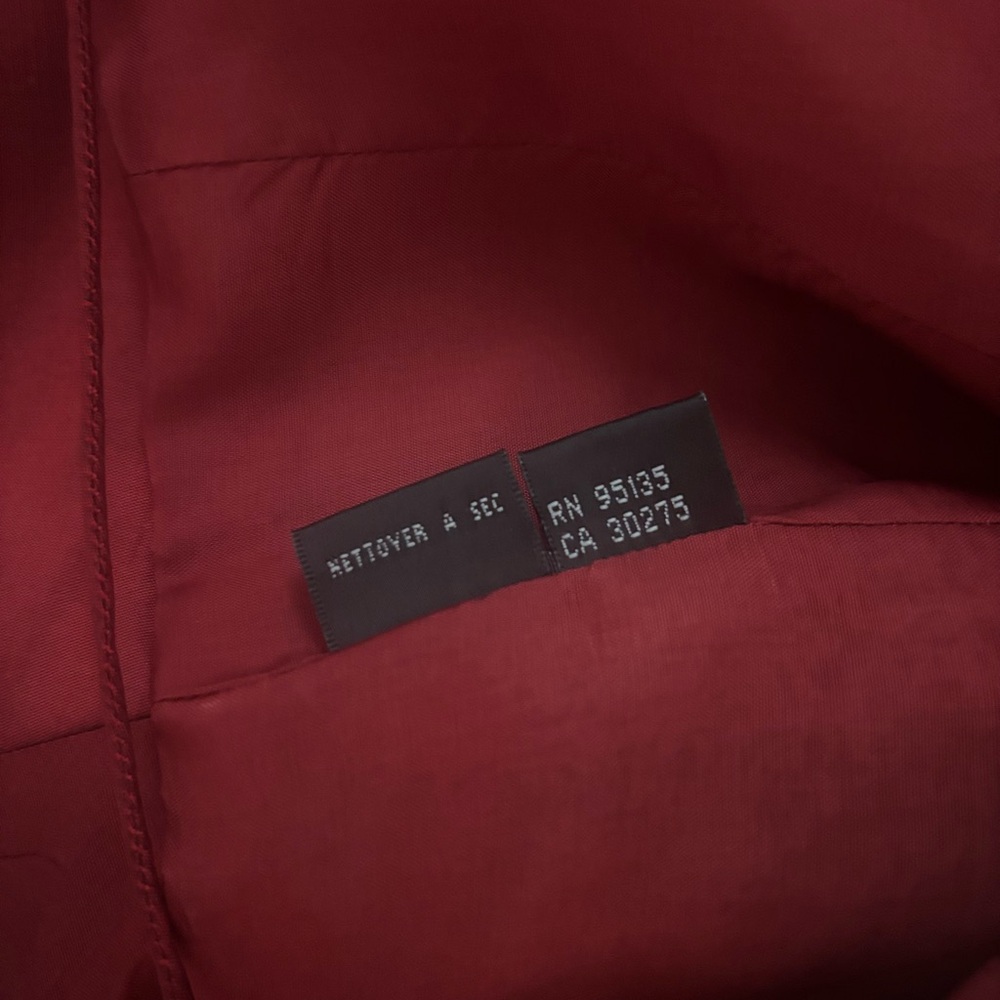 Lafayette 148 New York Deep Red Silk Blazer - Picture 8 of 11